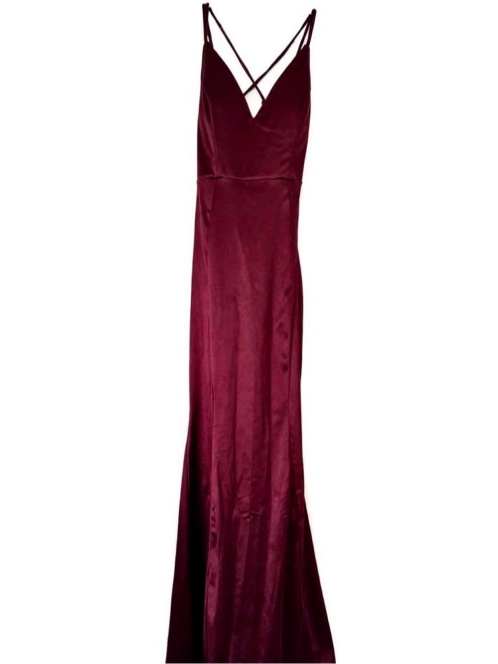 Windsor burgundy/wine satin dress